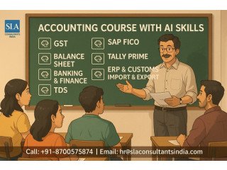 Online Accounting Course with GST Certification, 100% Job, Salary upto 4.5 LPA, GST, SAP FICO Training Certification, Delhi,